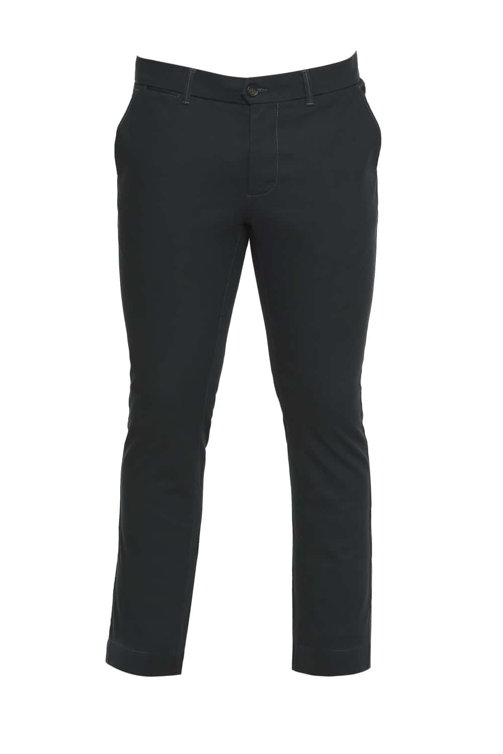 BASICS TAPERED FIT STRETCH TROUSERS