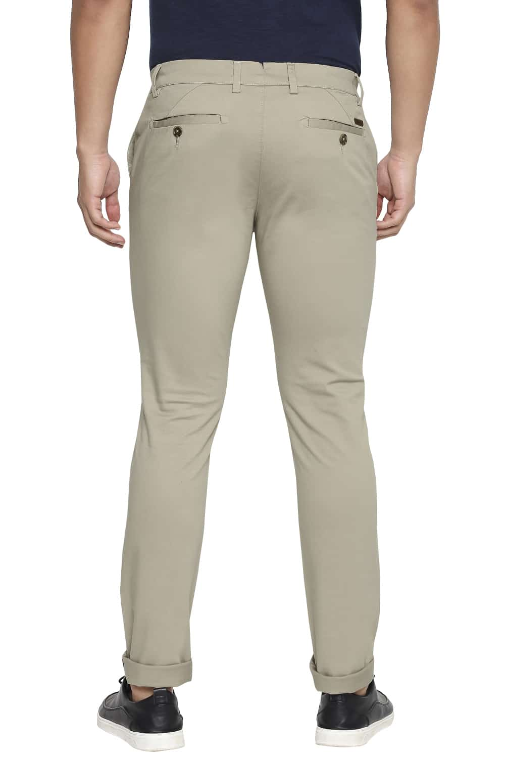 BASICS TAPERED FIT STRETCH TROUSER