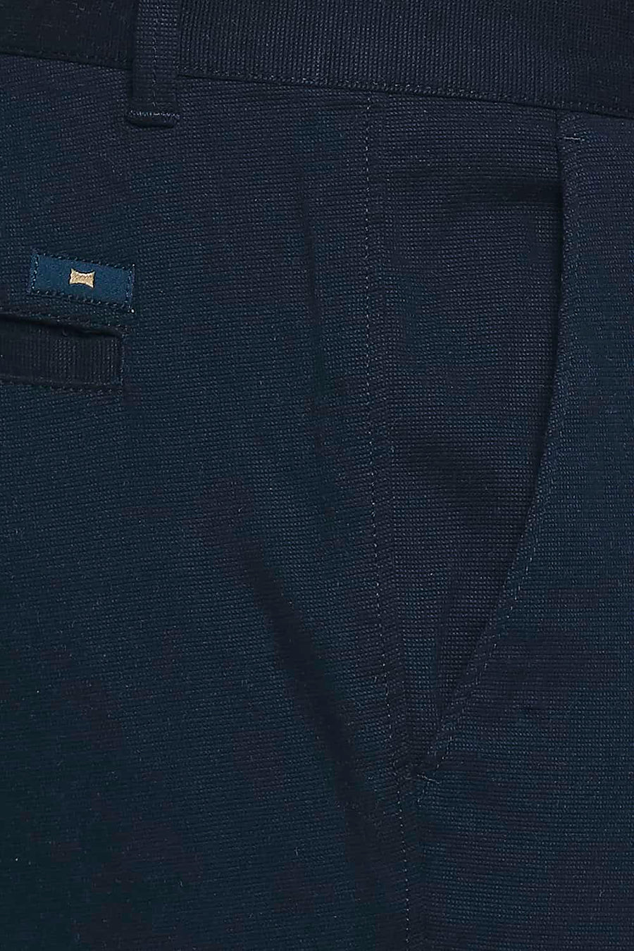 BASICS TAPERED FIT MOONLIT NAVY STRETCH TROUSER