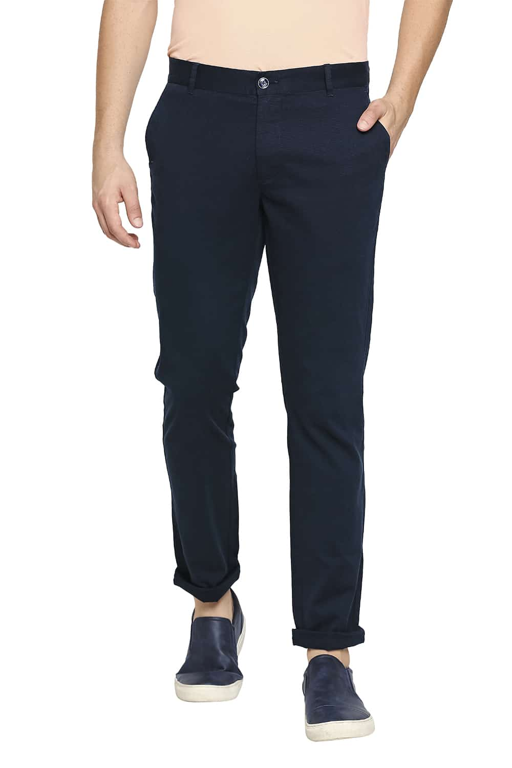 BASICS TAPERED FIT STRETCH TROUSER