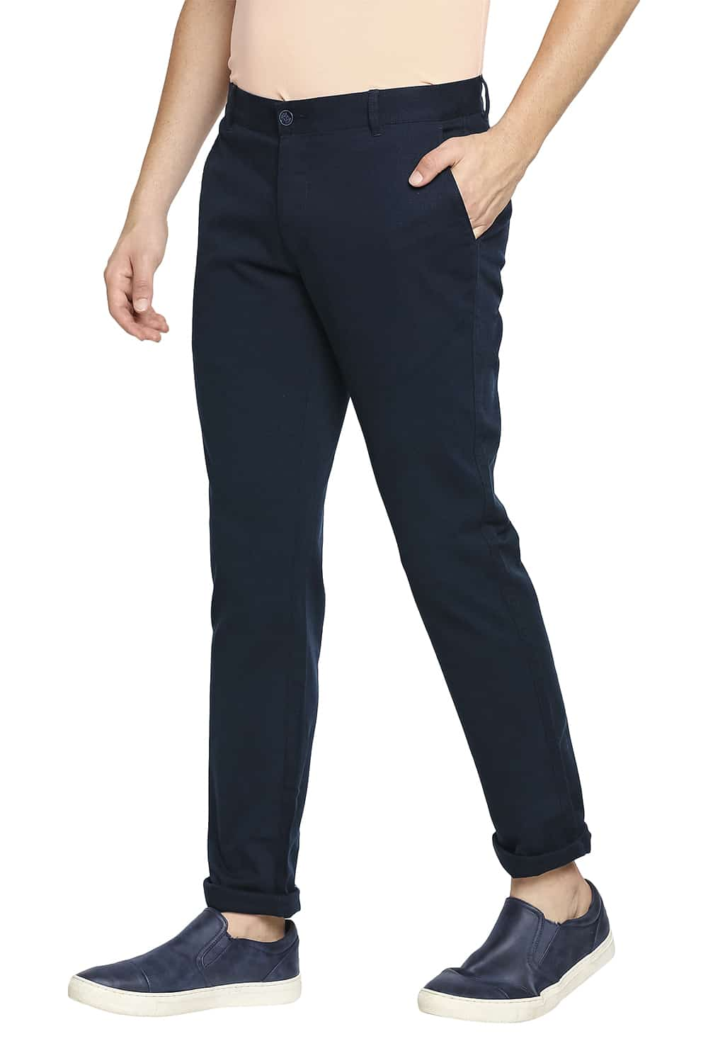 BASICS TAPERED FIT STRETCH TROUSER