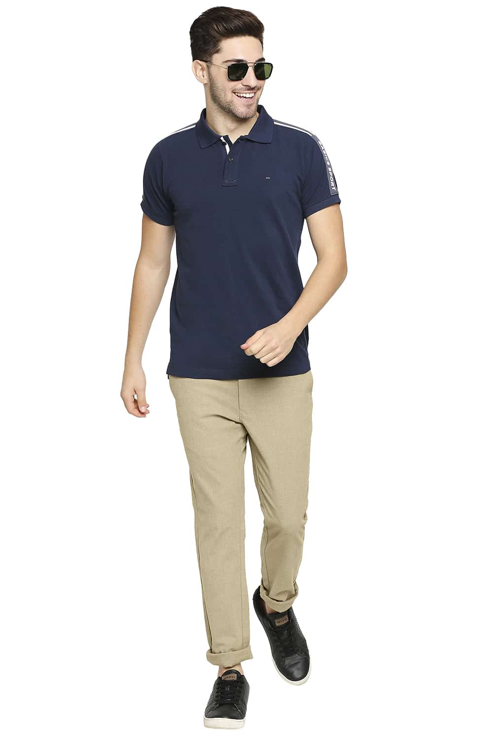 BASICS TAPERED FIT STRETCH TROUSER