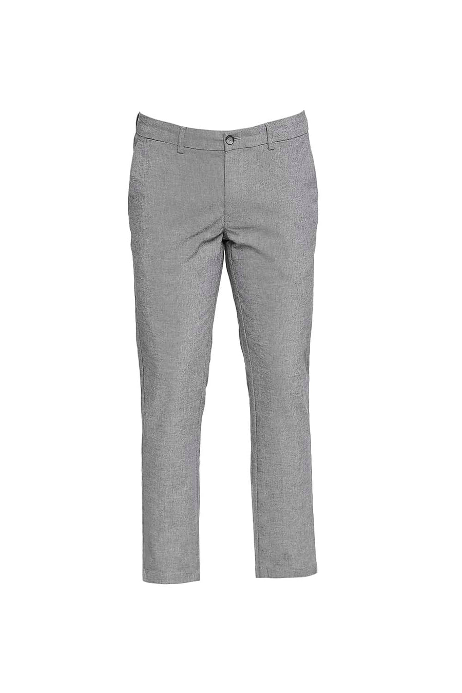 BASICS TAPERED FIT SHADOW GREY STRETCH TROUSER