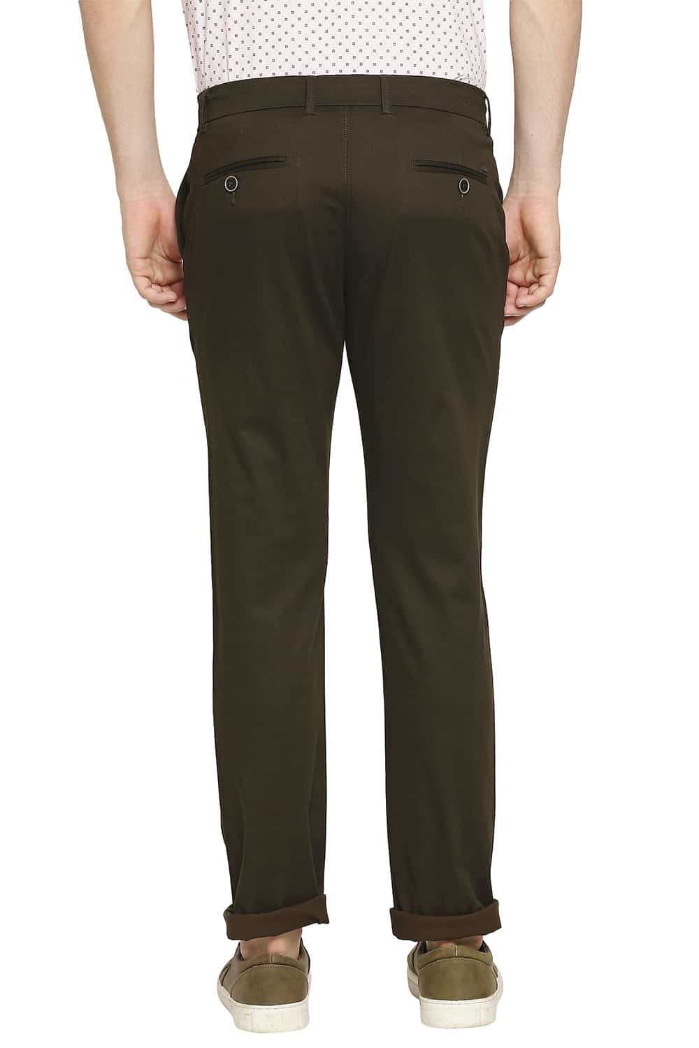 BASICS TAPERED FIT STRETCH TROUSER