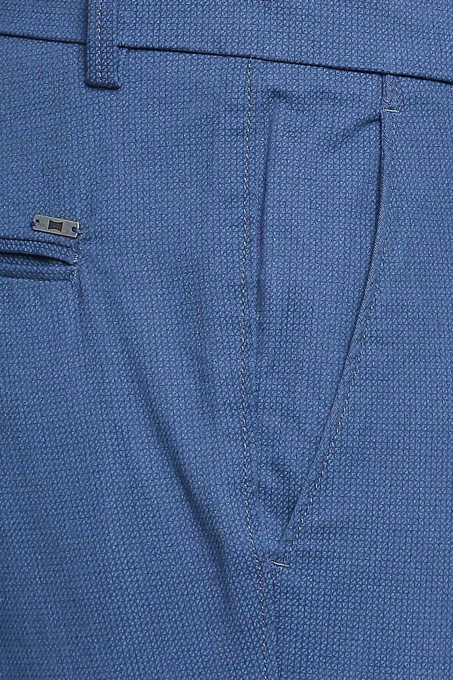 BASICS TAPERED FIT MAJOLICA NAVY STRETCH TROUSER