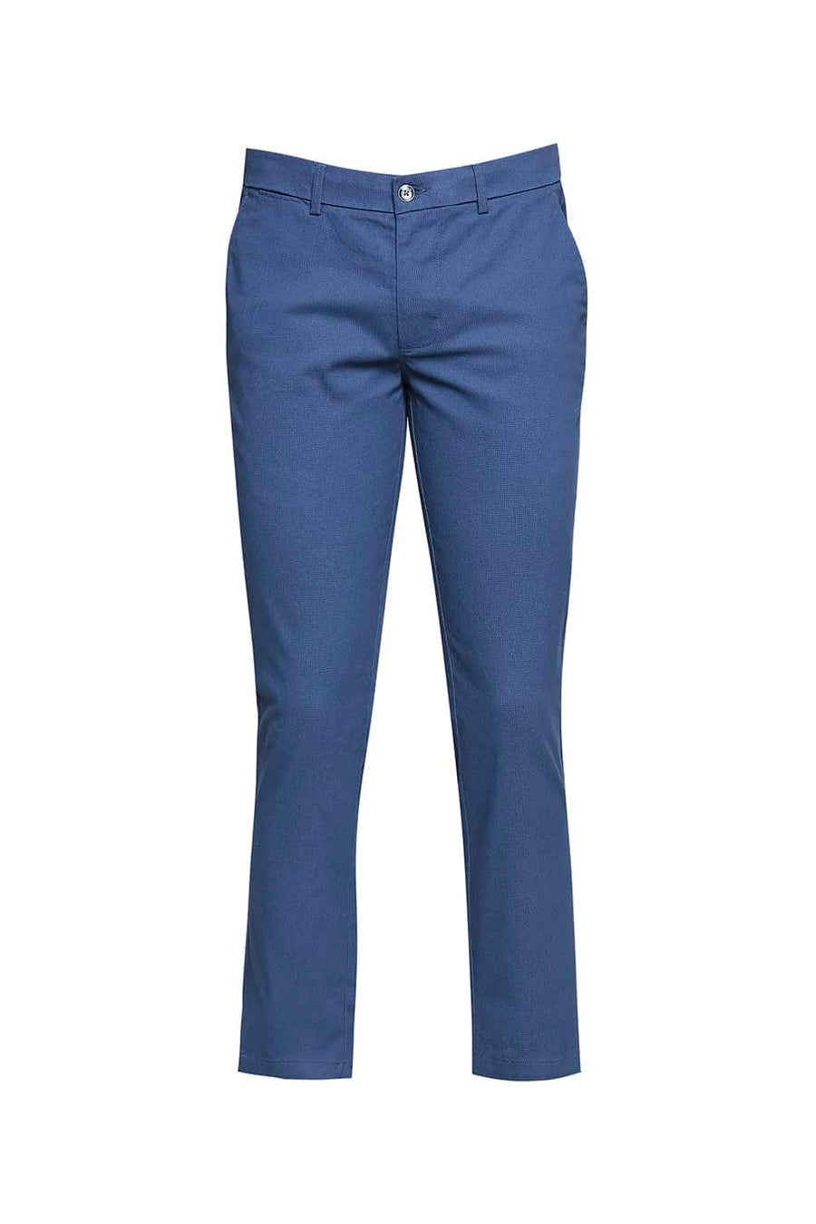 BASICS TAPERED FIT MAJOLICA NAVY STRETCH TROUSER
