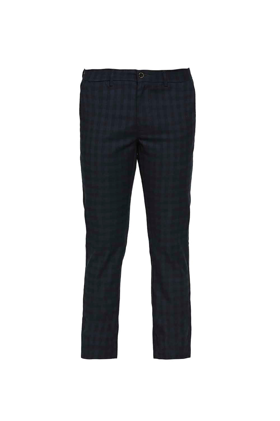 BASICS TAPERED FIT TITAN NAVY STRETCH TROUSER