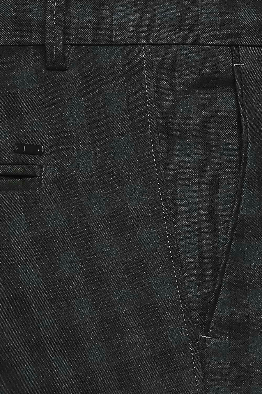 BASICS TAPERED FIT SCARAB GREEN STRETCH TROUSER