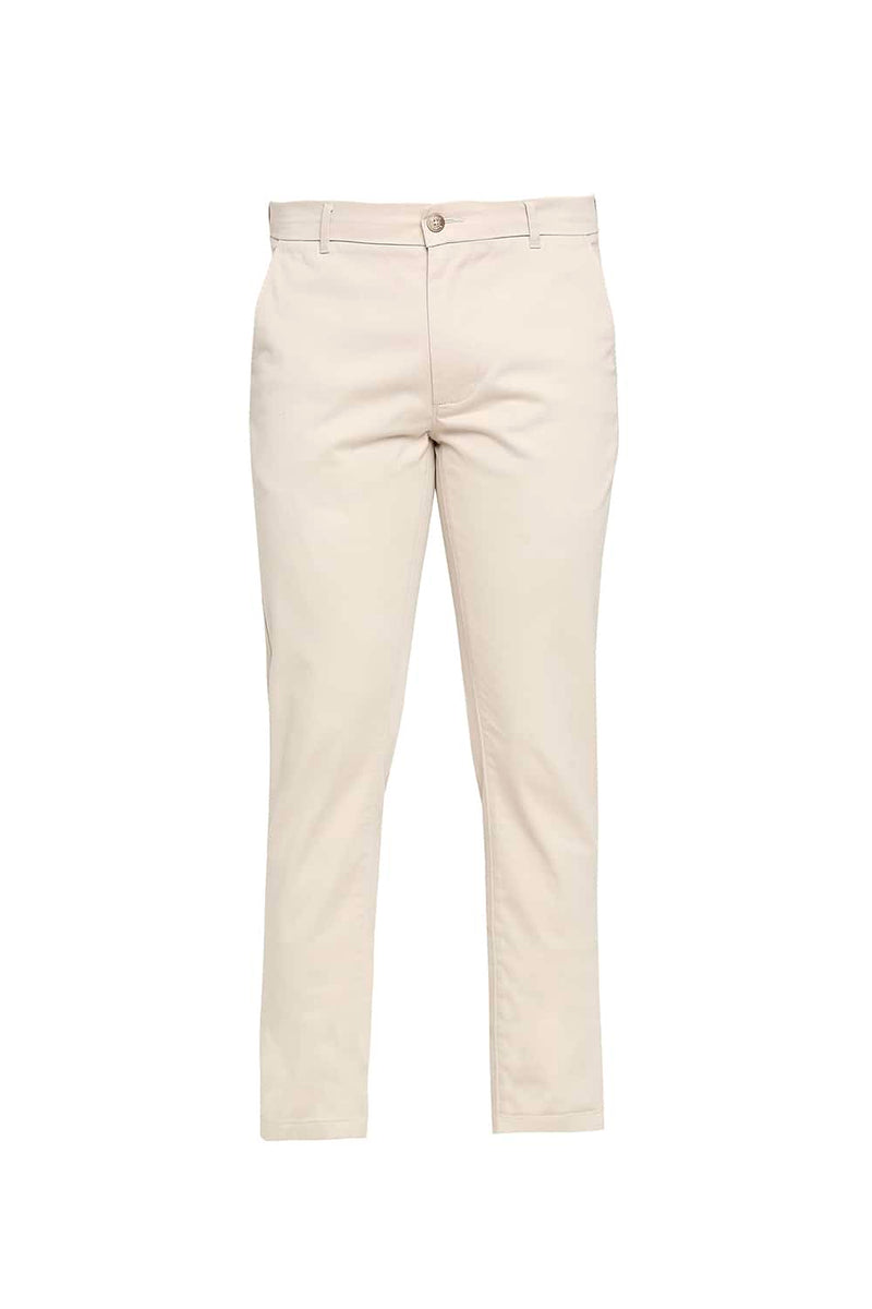 BASICS TAPERED FIT STRETCH TROUSER