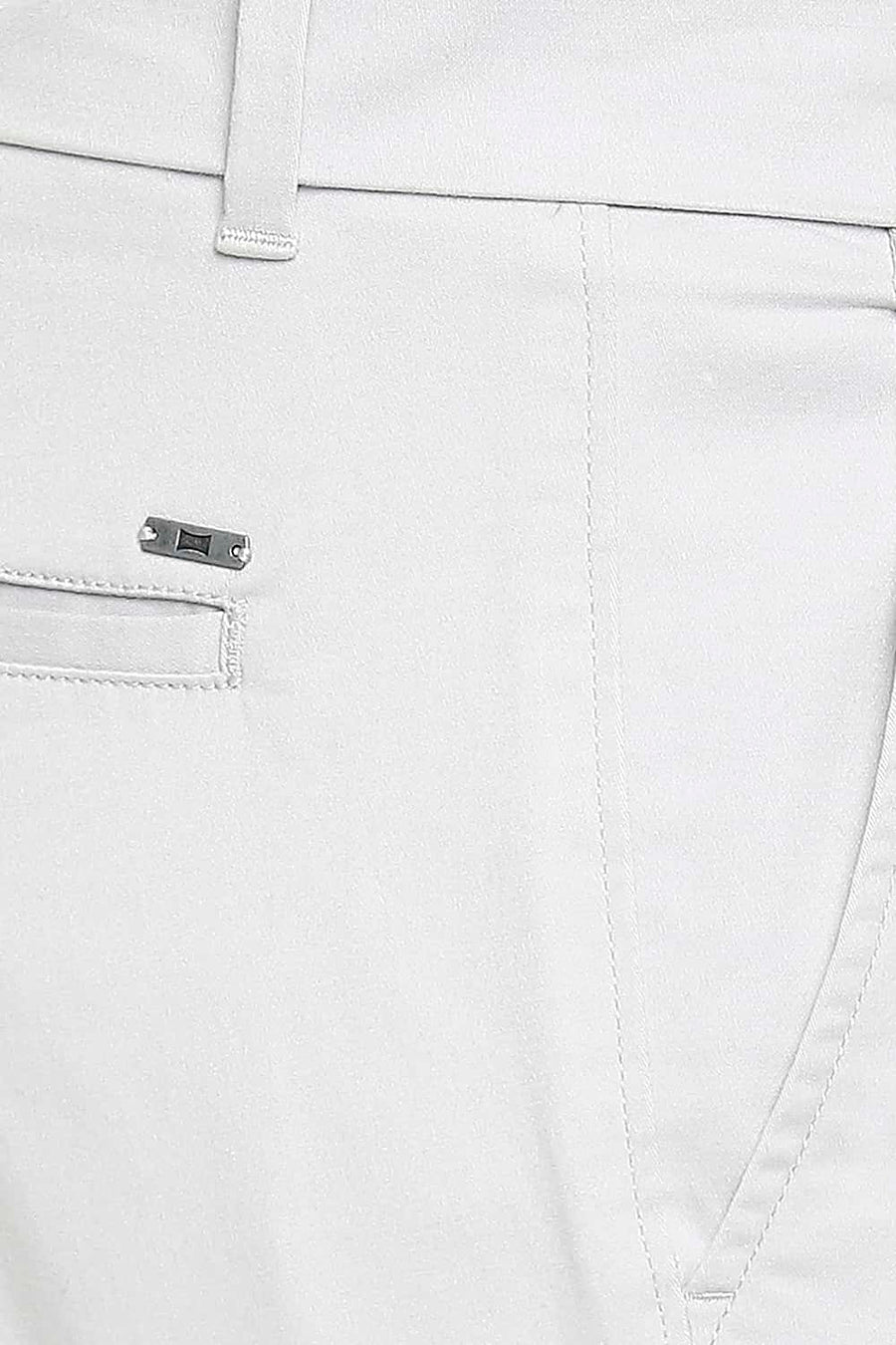 BASICS TAPERED FIT VAPOUR GREY STRETCH TROUSER
