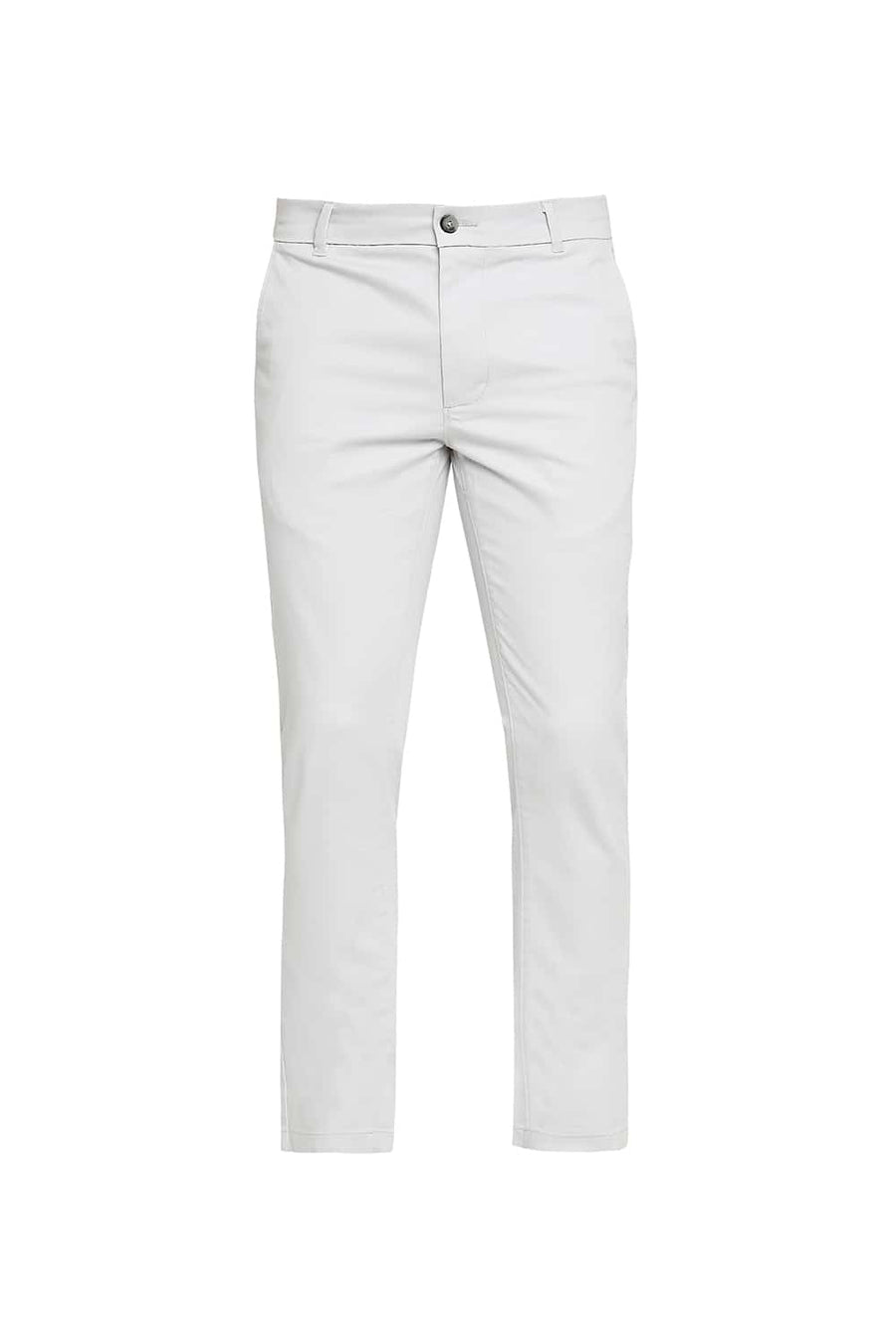 BASICS TAPERED FIT VAPOUR GREY STRETCH TROUSER