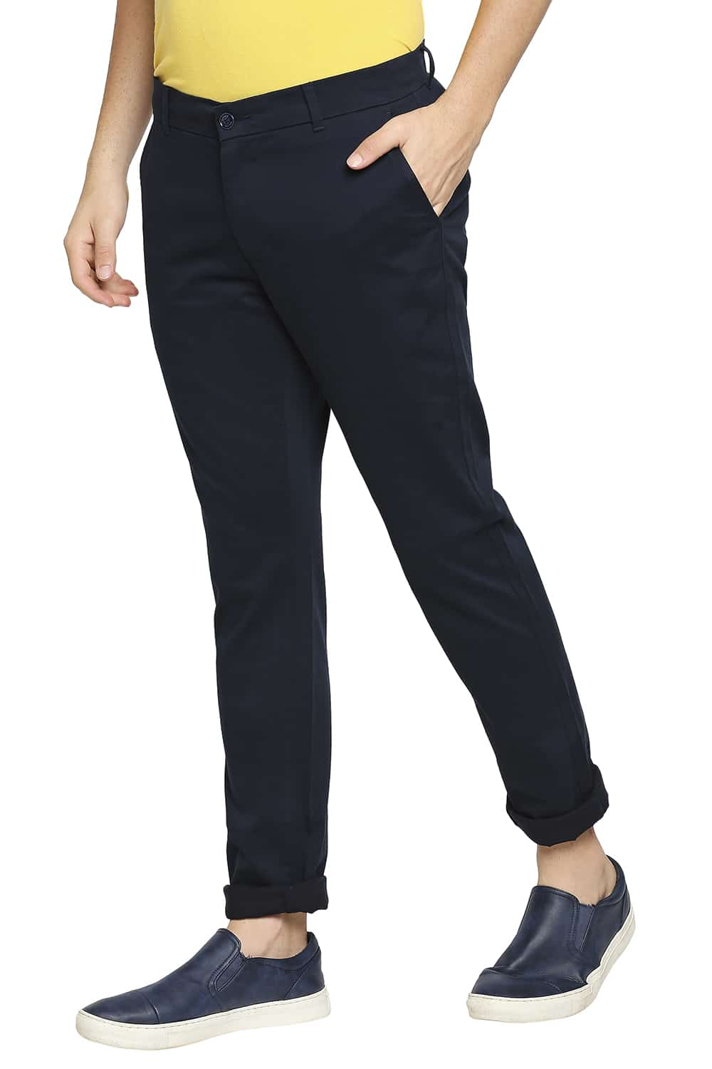 BASICS TAPERED FIT STRETCH TROUSER