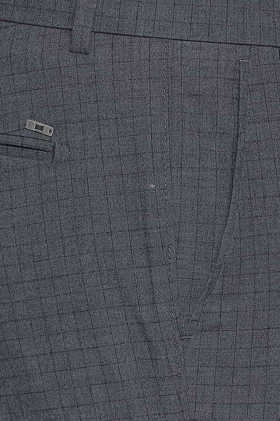 BASICS TAPERED FIT QUILL GREY STRETCH TROUSER