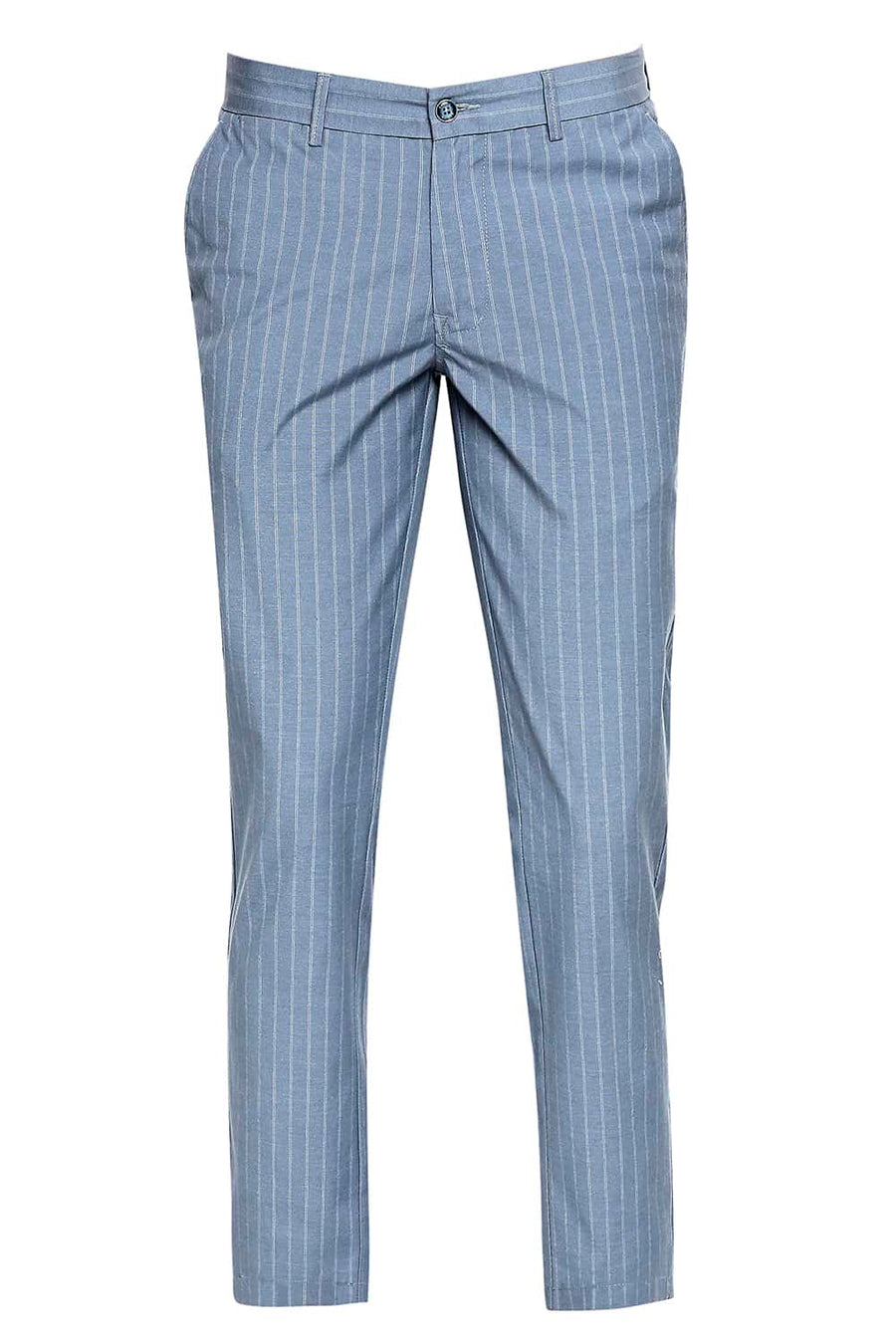 BASICS SKINNY FIT GLACIER BLUE STRETCH TROUSER
