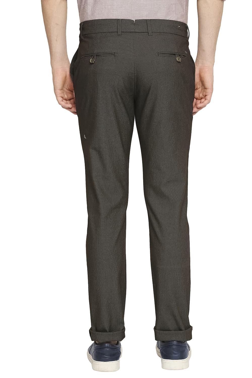 BASICS TAPERED FIT STRETCH TROUSER