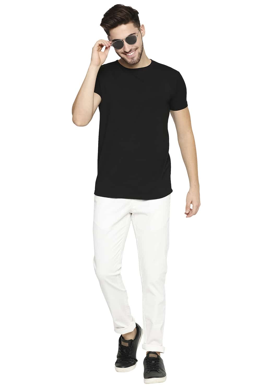 BASICS TAPERED FIT STRETCH TROUSER