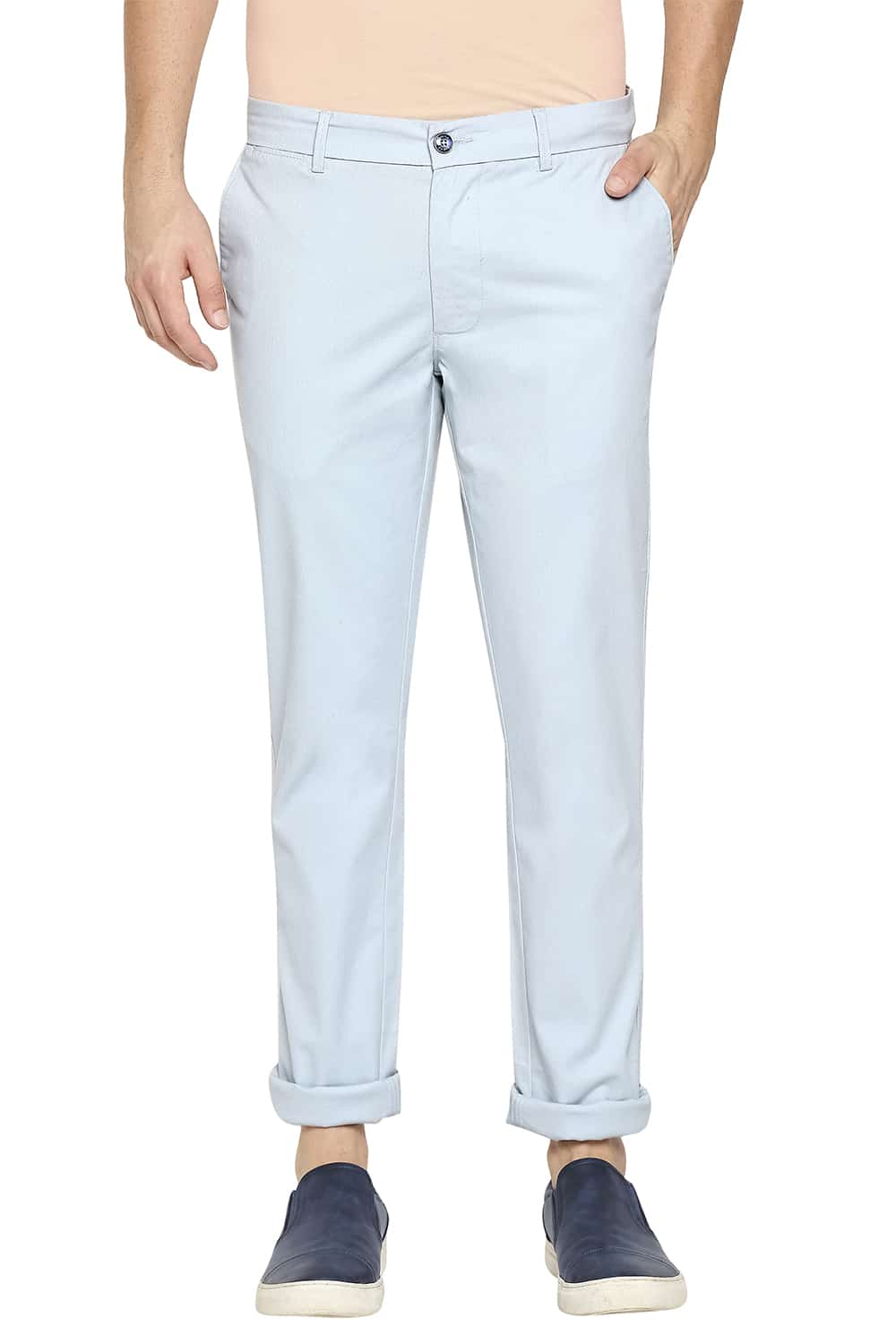 BASICS TAPERED FIT STRETCH TROUSER