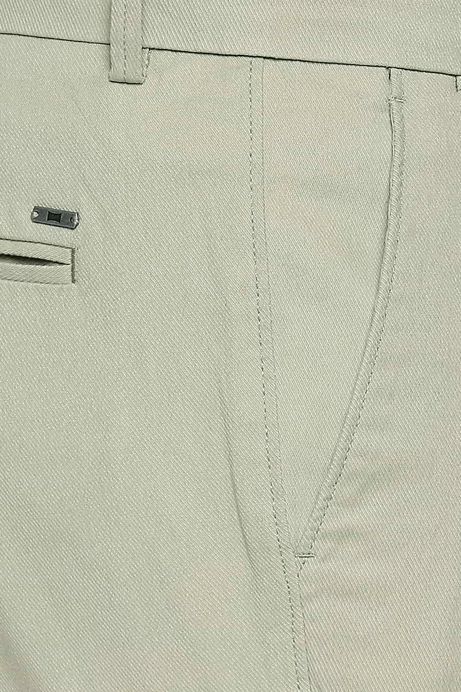 BASICS TAPERED FIT SWAMP GREEN STRETCH TROUSER