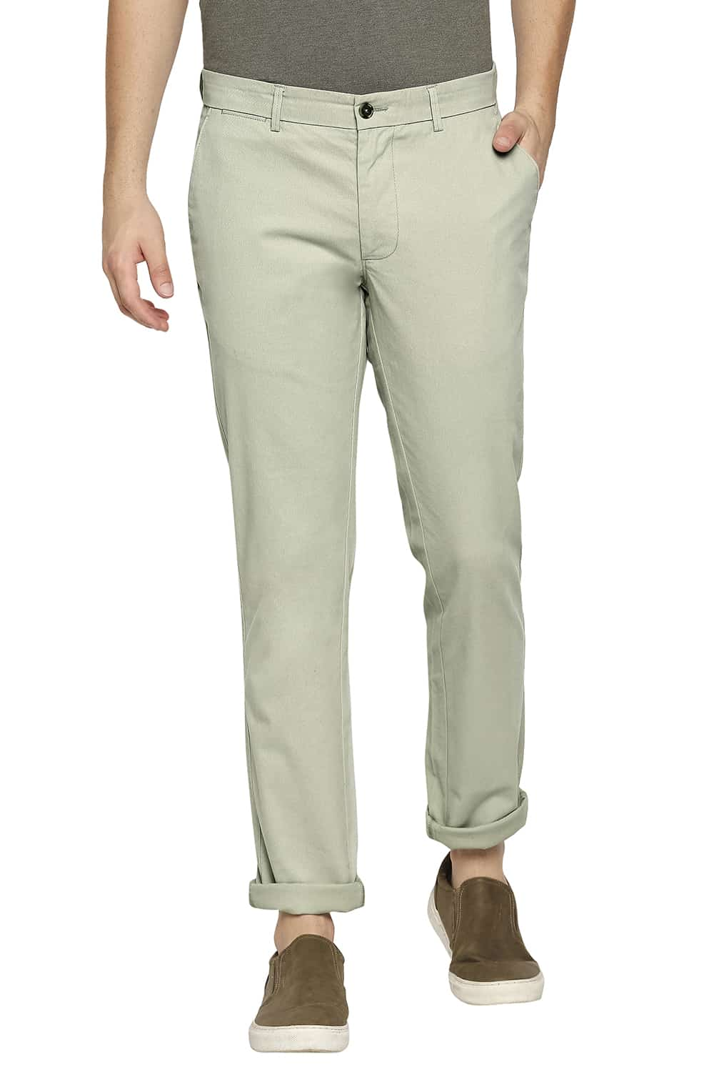 BASICS TAPERED FIT STRETCH TROUSER