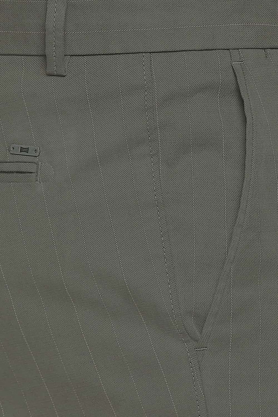 BASICS TAPERED FIT LICHEN OLIVE STRETCH TROUSER