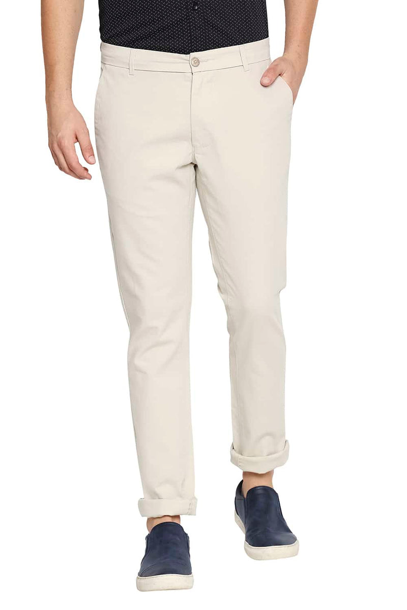 BASICS TAPERED FIT STRETCH TROUSER