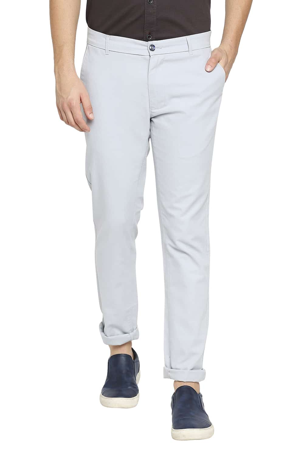 BASICS TAPERED FIT STRETCH TROUSER