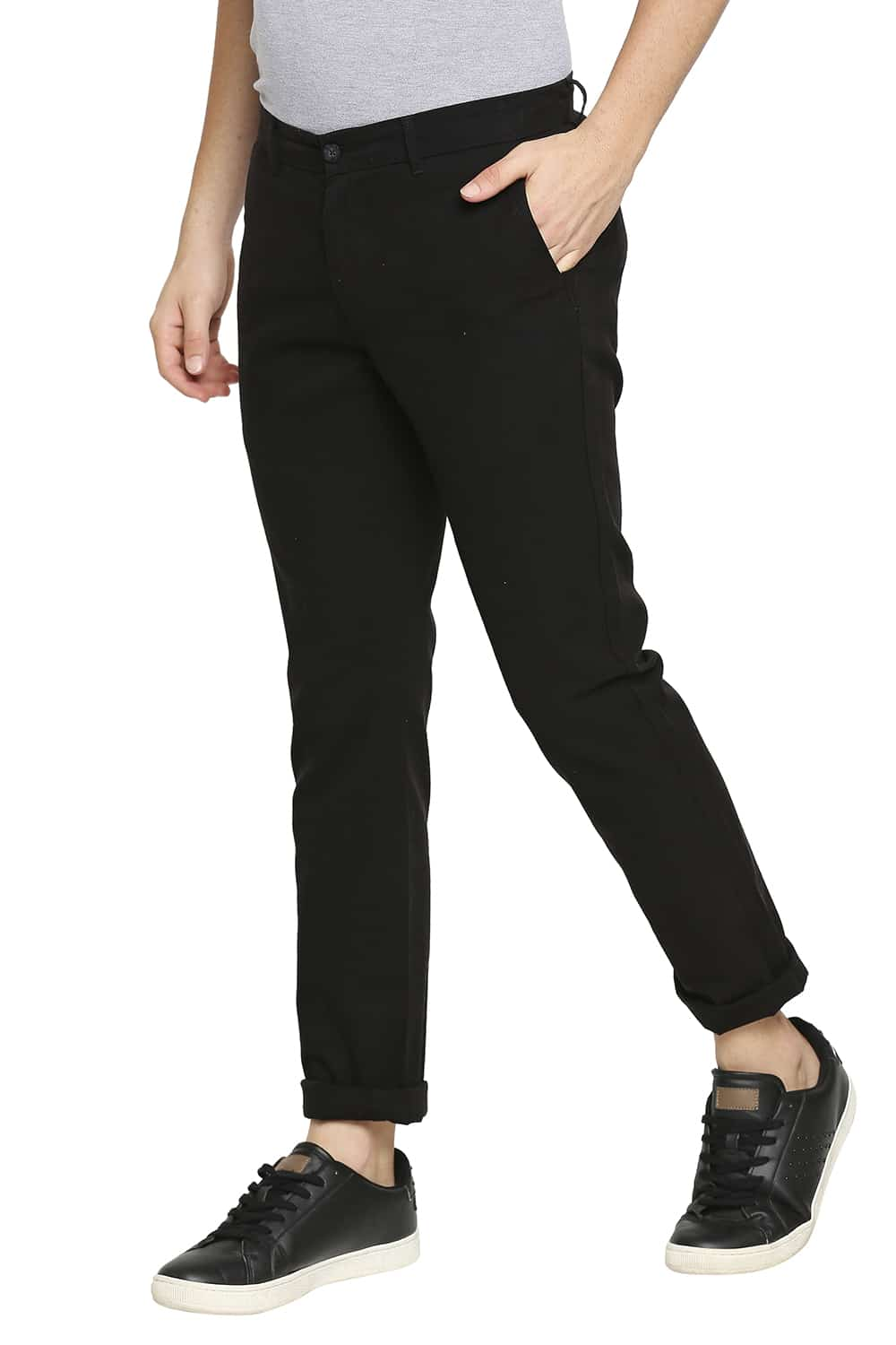 BASICS TAPERED FIT STRETCH TROUSER