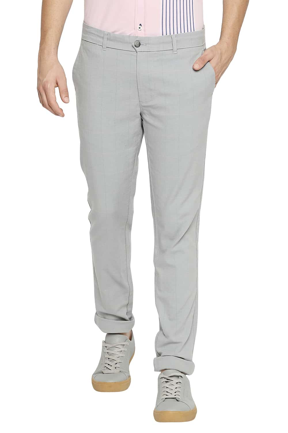 BASICS TAPERED FIT STRETCH TROUSER