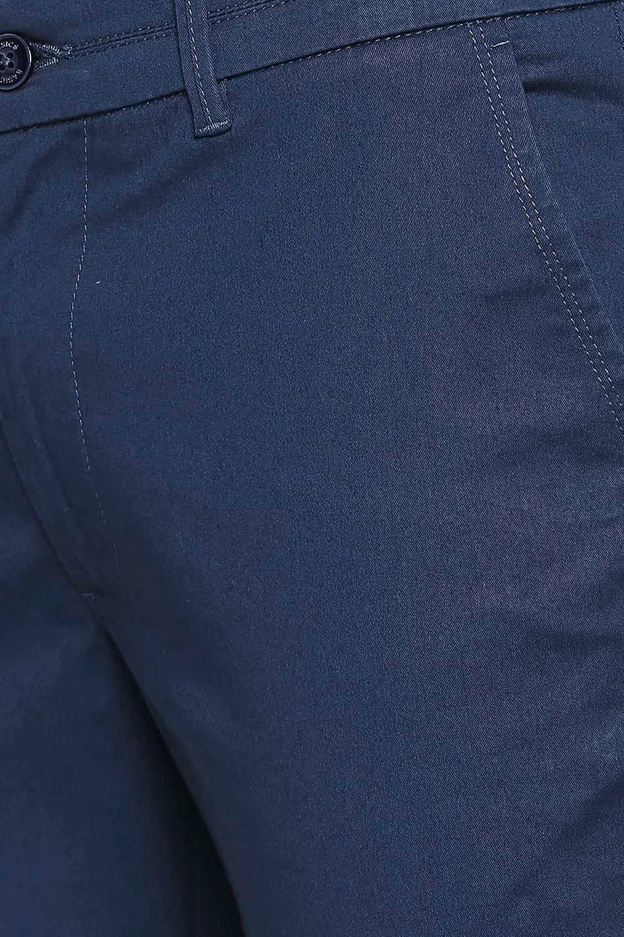 BASICS TAPERED FIT KEY-LARGO BLUE STRETCH TROUSER