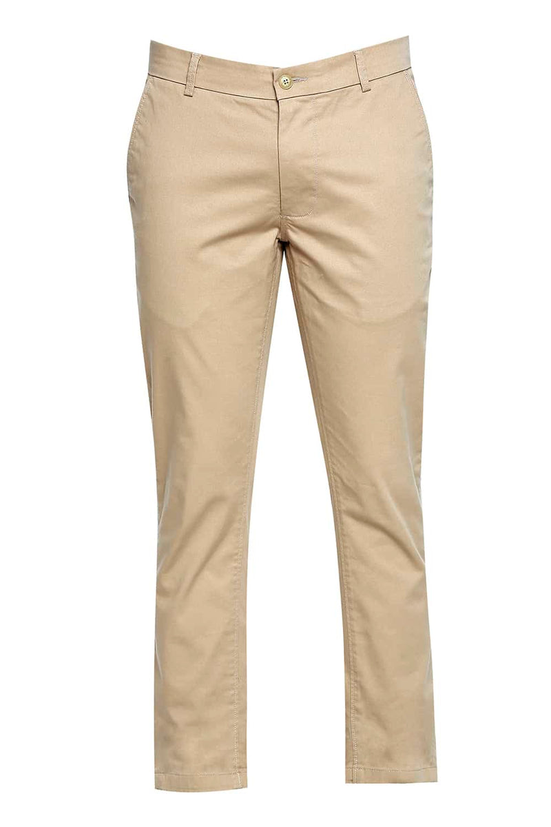 BASICS TAPERED FIT STRETCH TROUSER