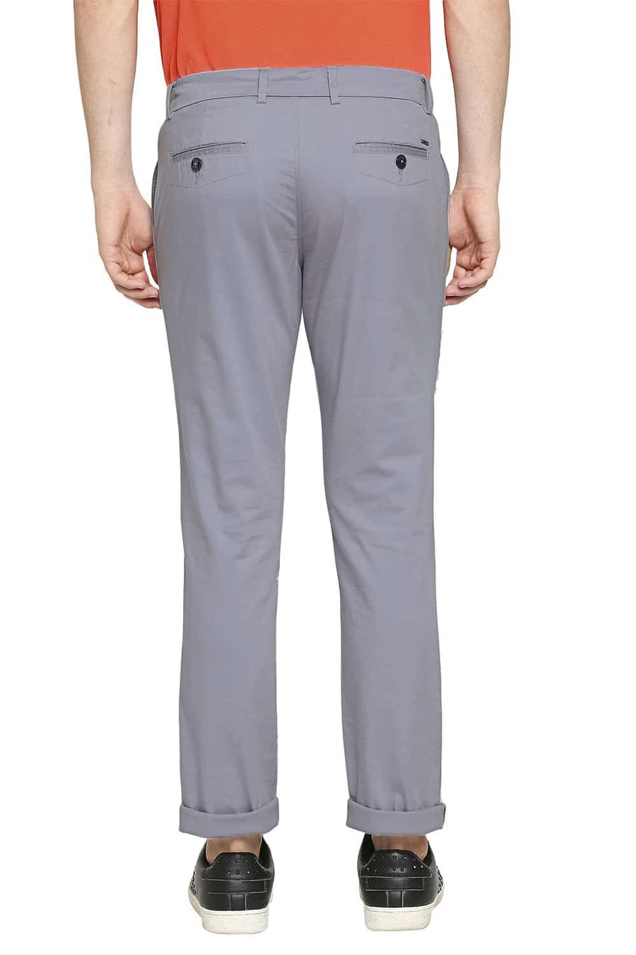 BASICS TAPERED FIT DAWN BLUE STRETCH TROUSER
