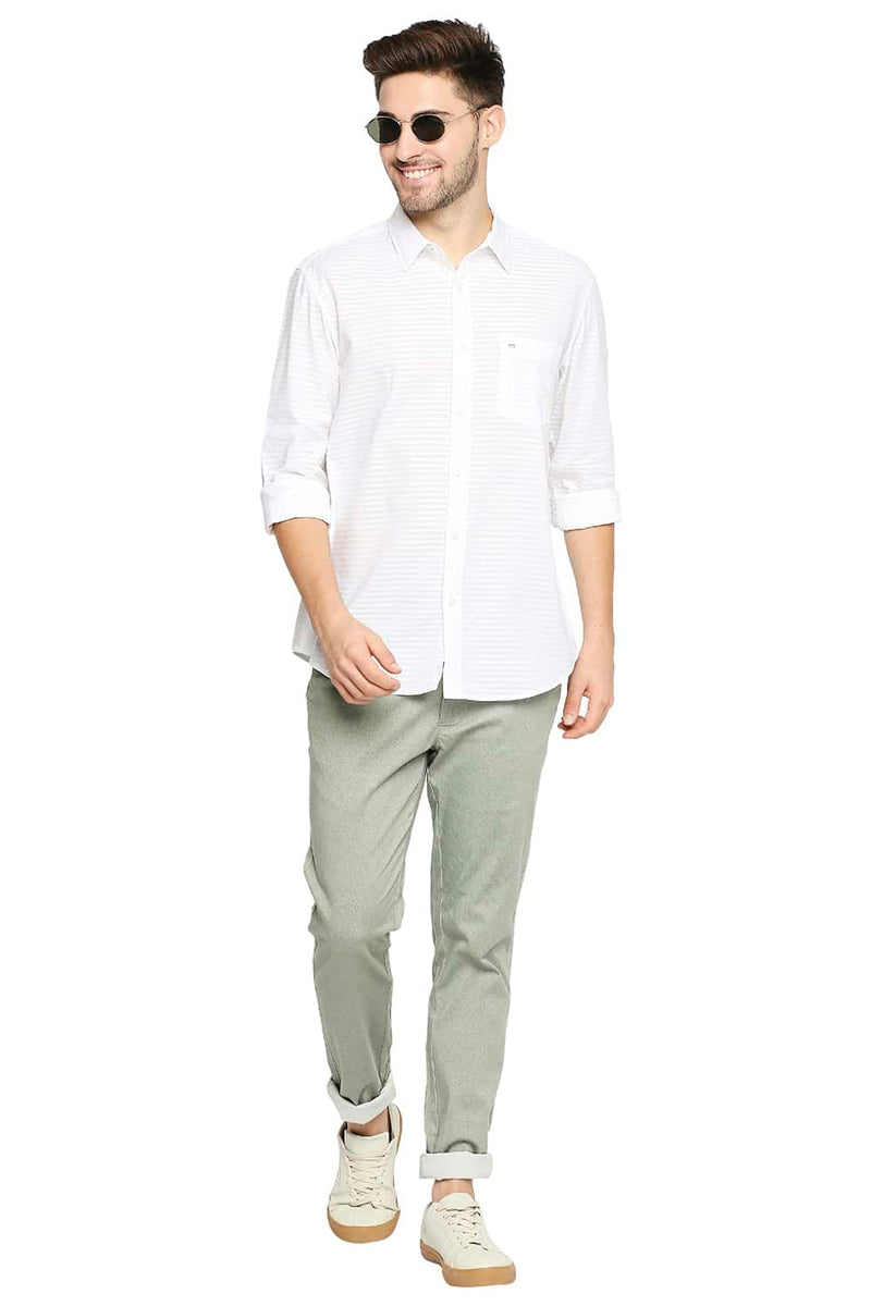 BASICS TAPERED FIT STRETCH TROUSER