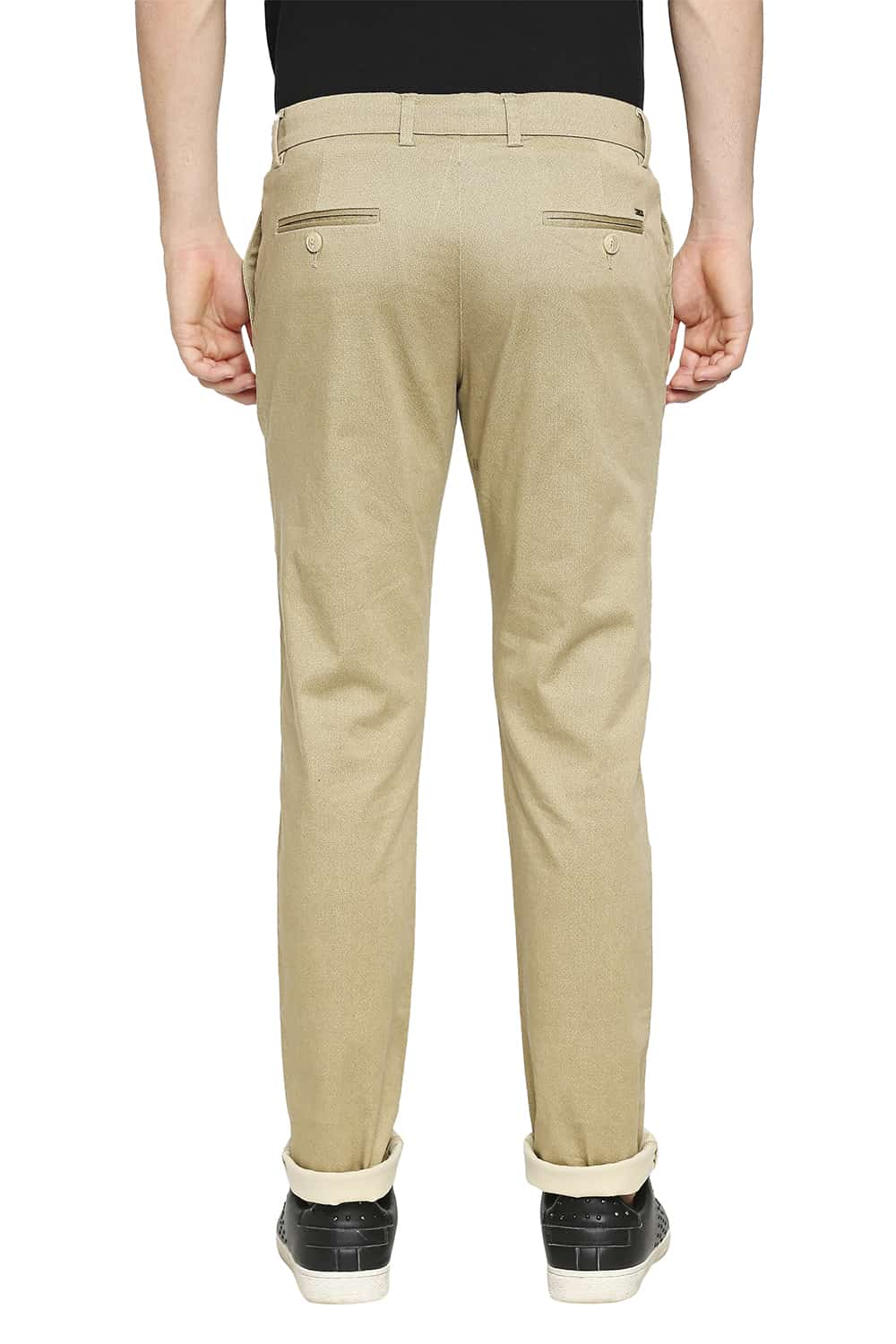 BASICS TAPERED FIT STRETCH TROUSER