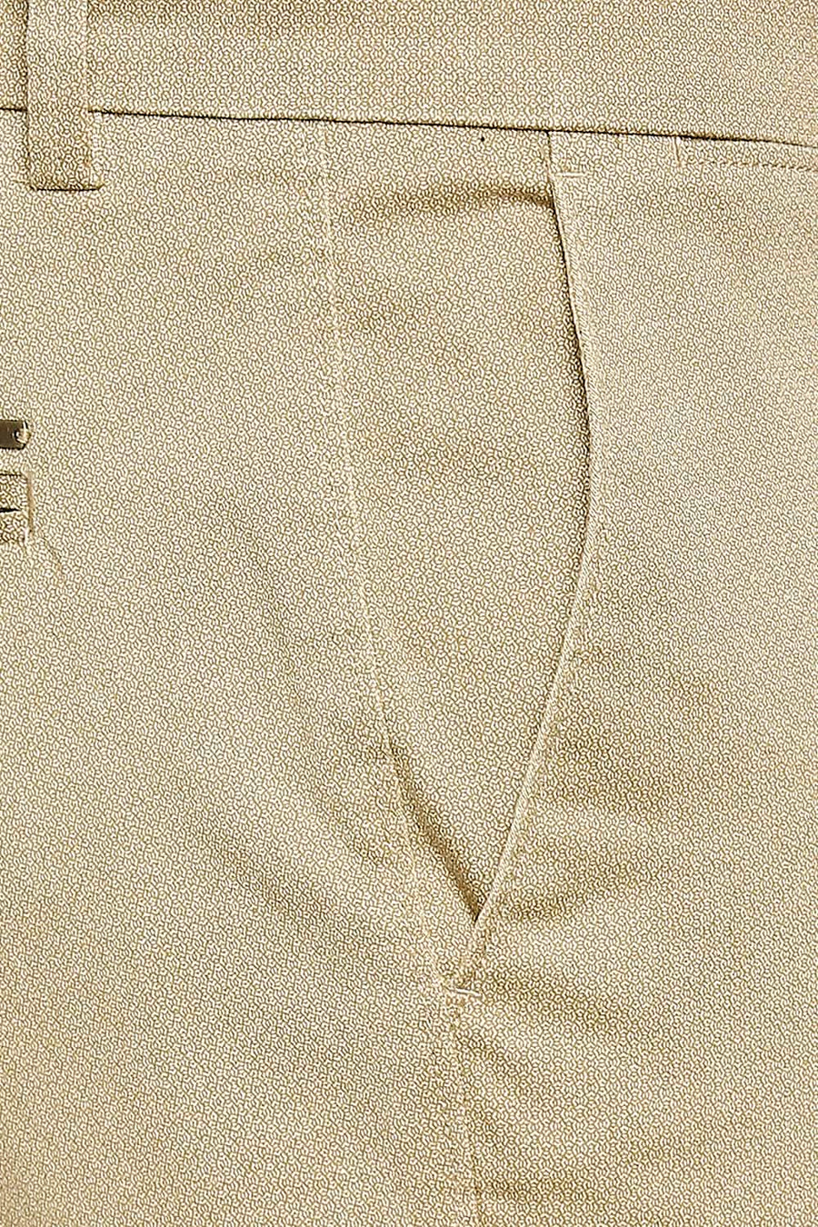 BASICS TAPERED FIT MOONSTONE KHAKI STRETCH TROUSER