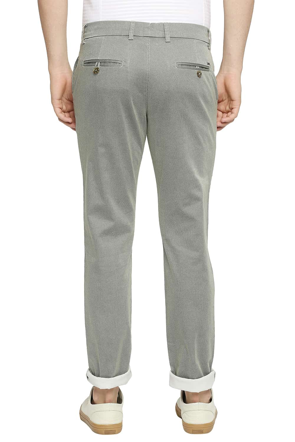 BASICS TAPERED FIT STRETCH TROUSER