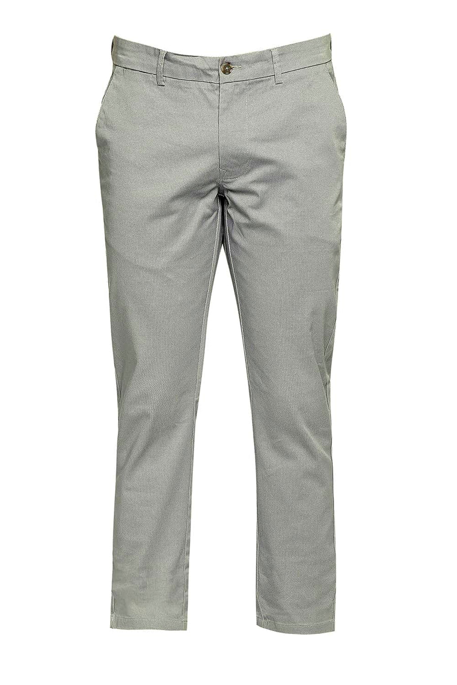 BASICS TAPERED FIT CYPRESS GREEN STRETCH TROUSER