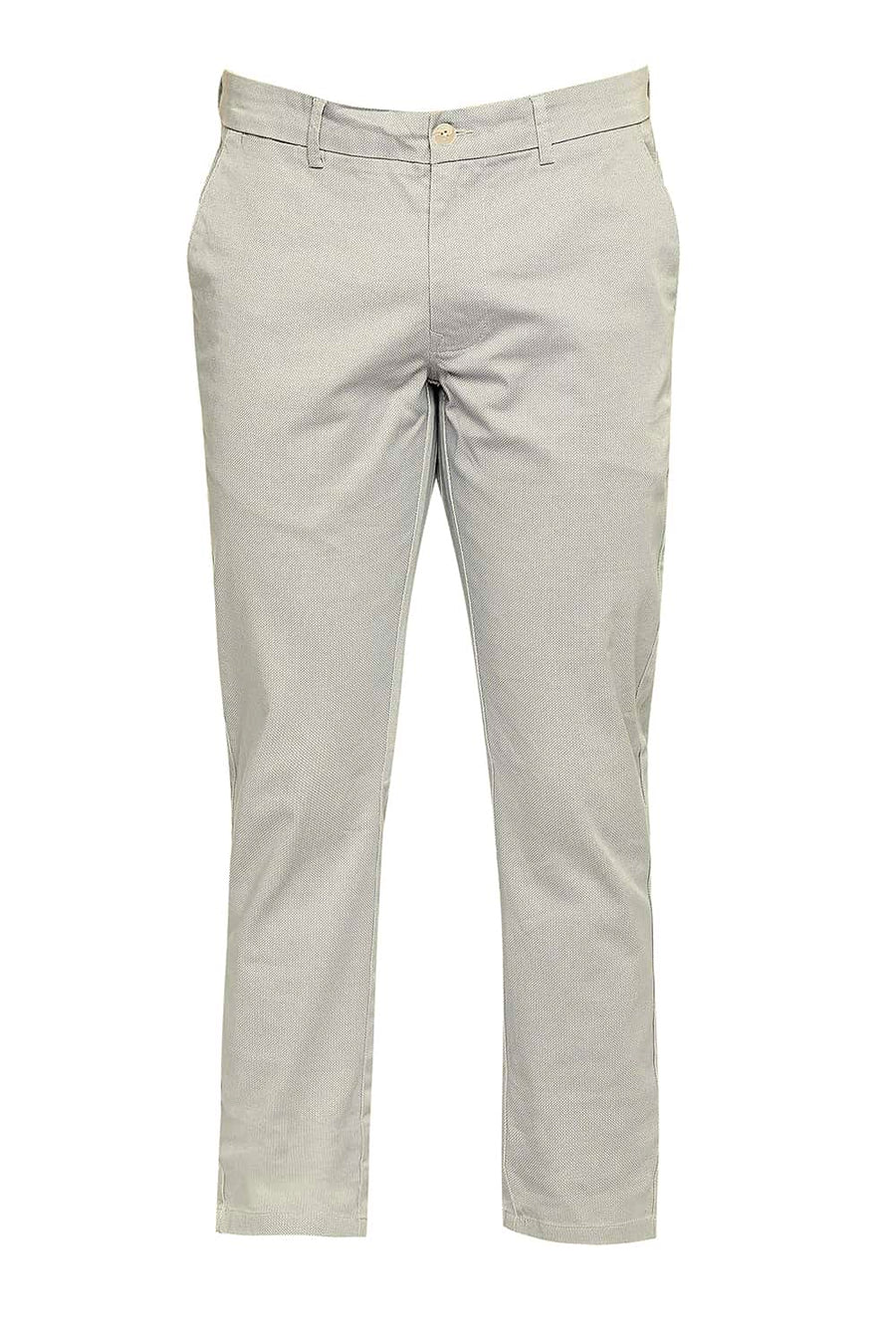 BASICS TAPERED FIT ELMWOOD BEIGE STRETCH TROUSER