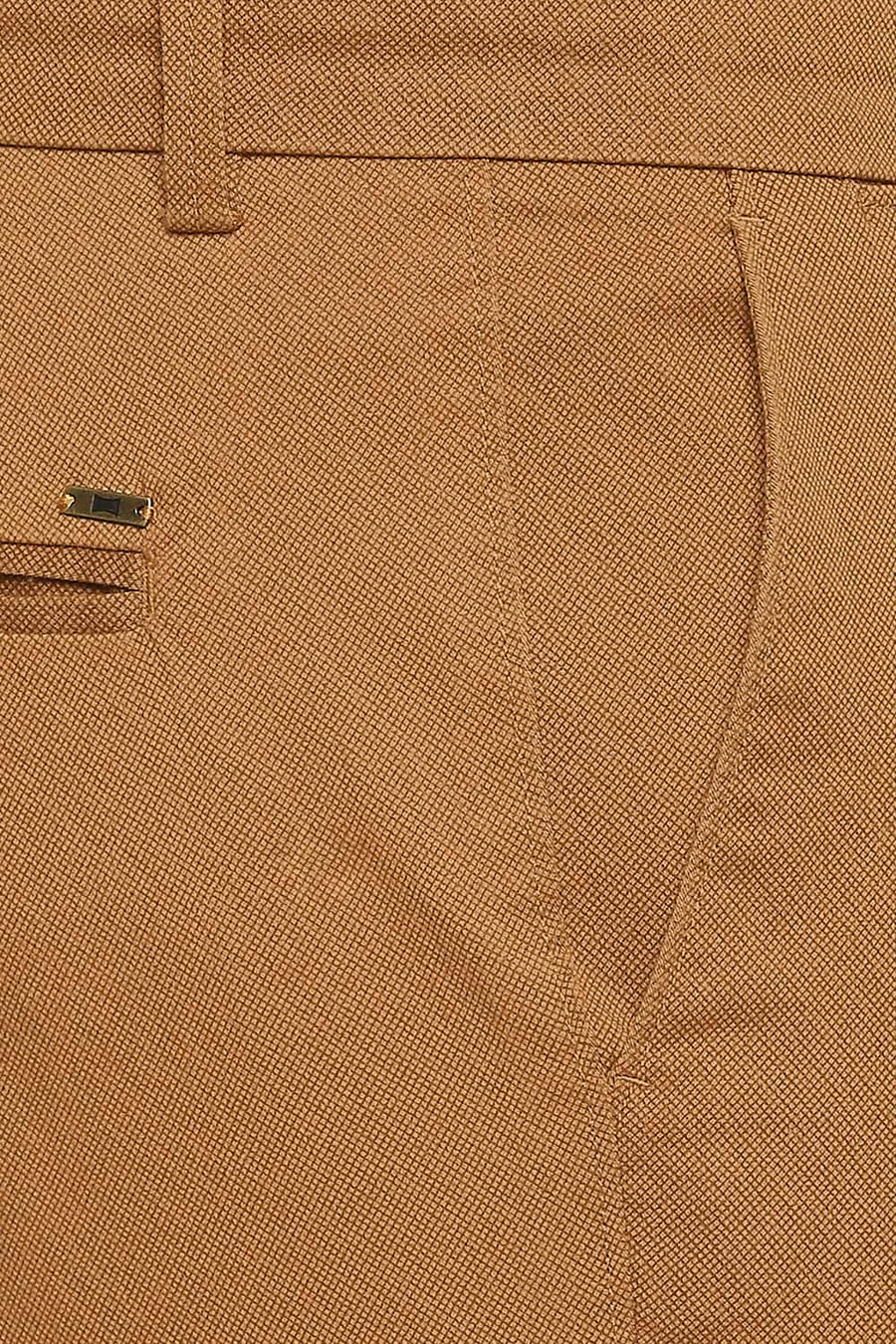 BASICS TAPERED FIT TAFFY BROWN STRETCH TROUSER