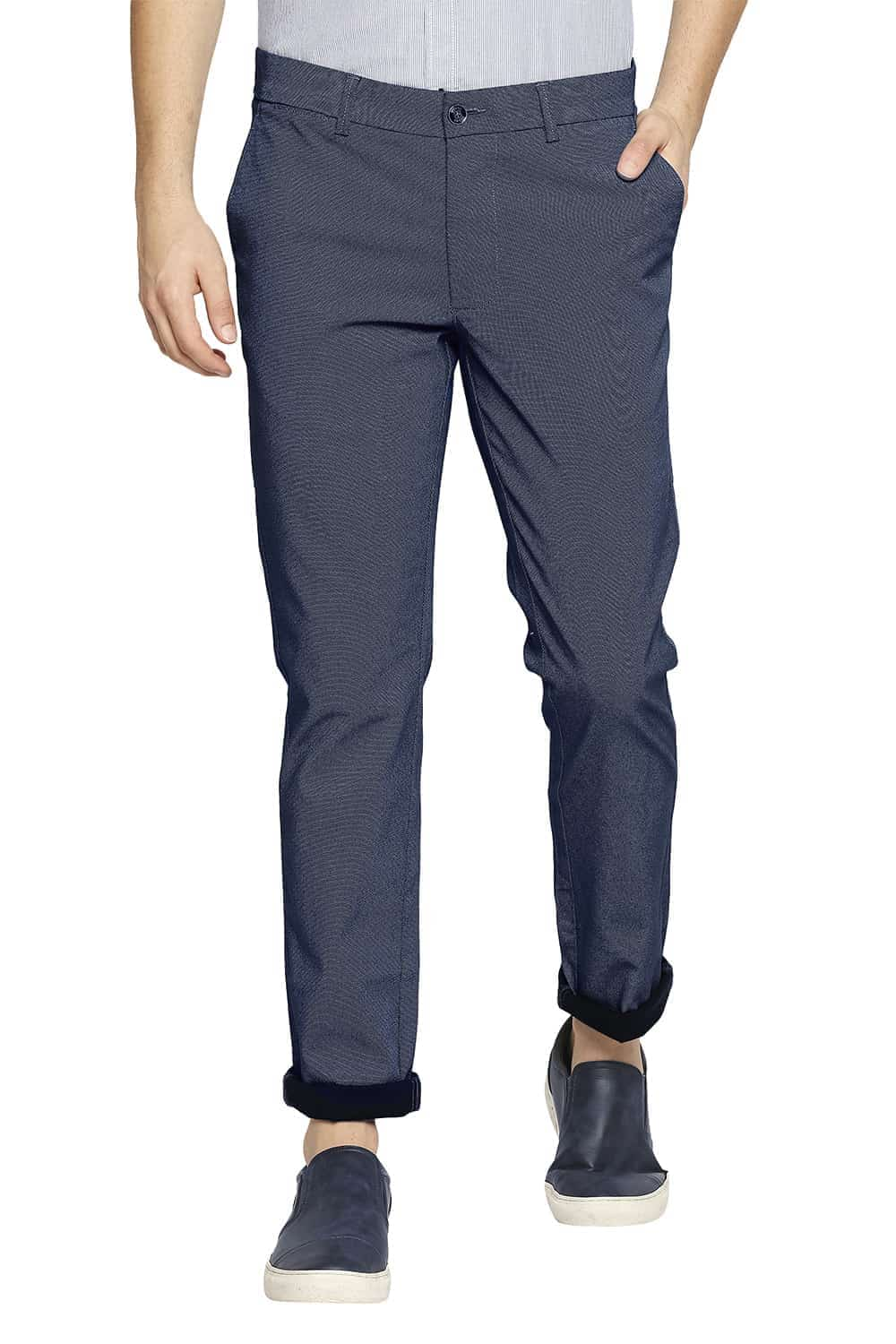 BASICS TAPERED FIT STRETCH TROUSER