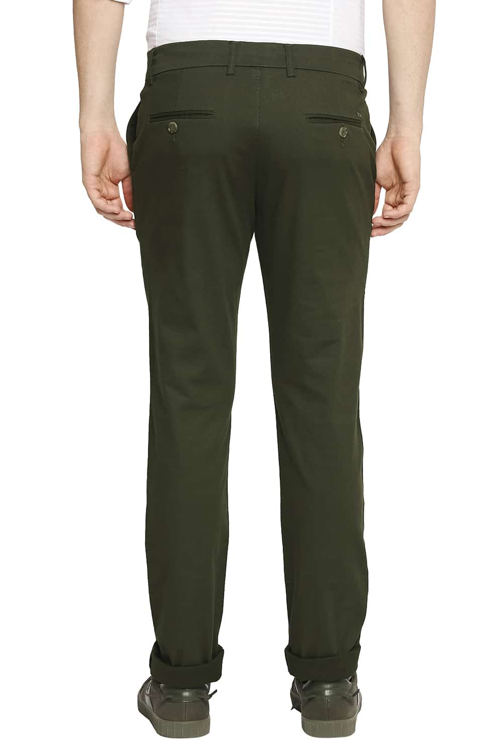 BASICS TAPERED FIT STRETCH TROUSER