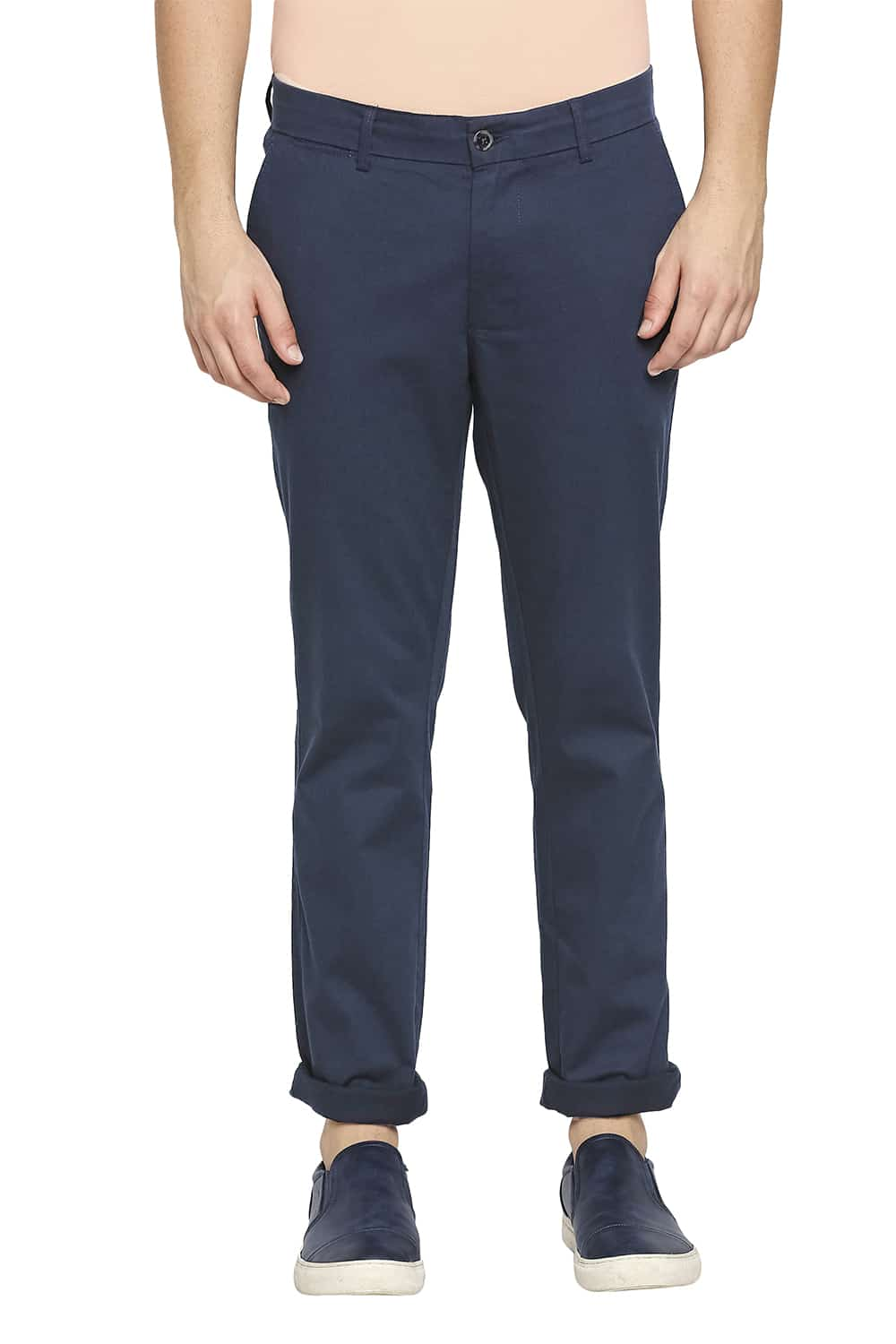 BASICS TAPERED FIT STRETCH TROUSER