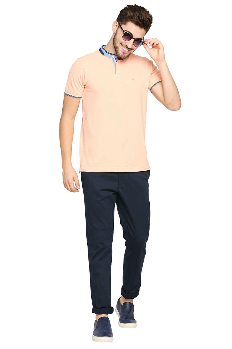 BASICS TAPERED FIT STRETCH TROUSER