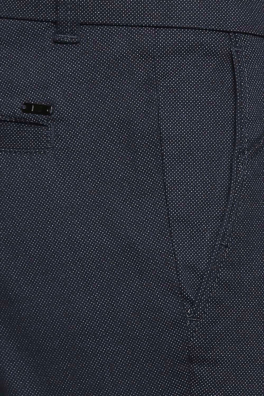 BASICS TAPERED FIT SPACE NAVY STRETCH TROUSER