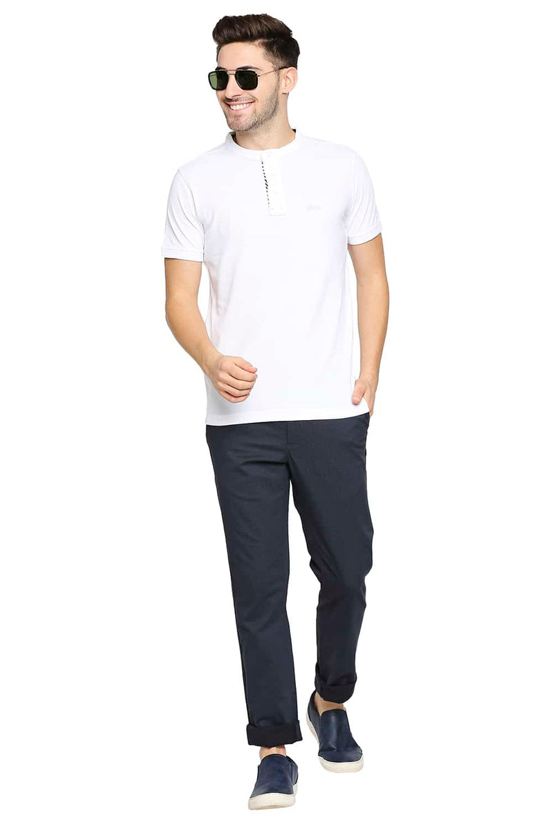 BASICS TAPERED FIT STRETCH TROUSER