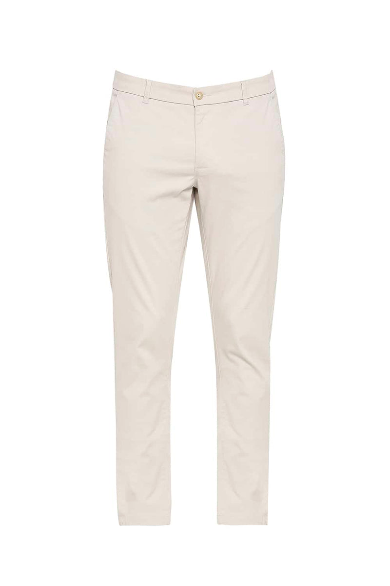 BASICS TAPERED FIT STRETCH TROUSER