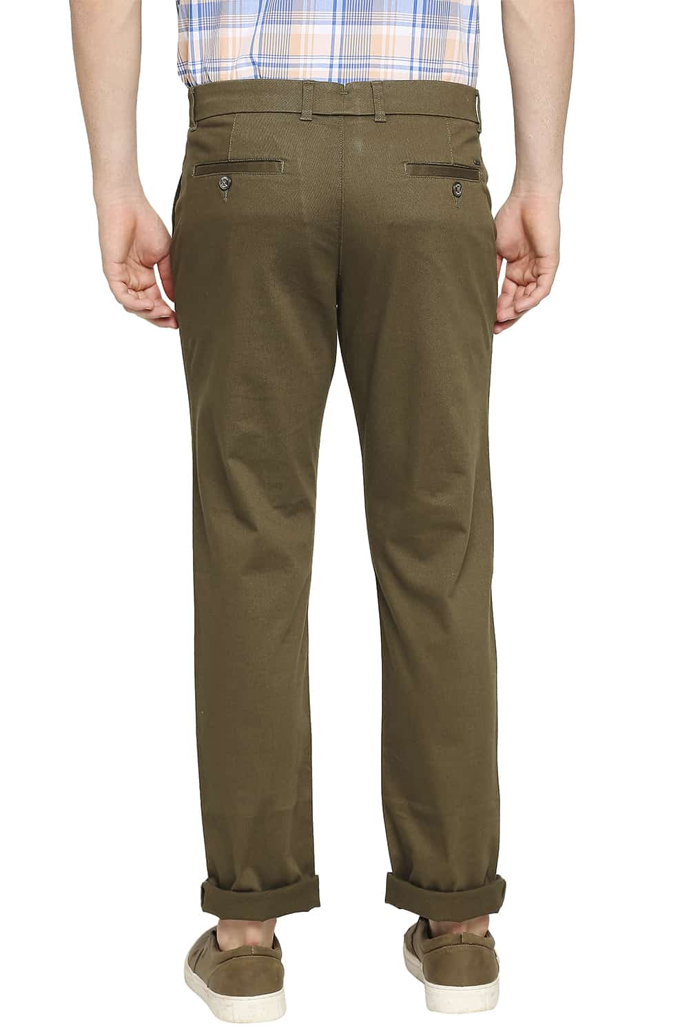 BASICS TAPERED FIT STRETCH TROUSER