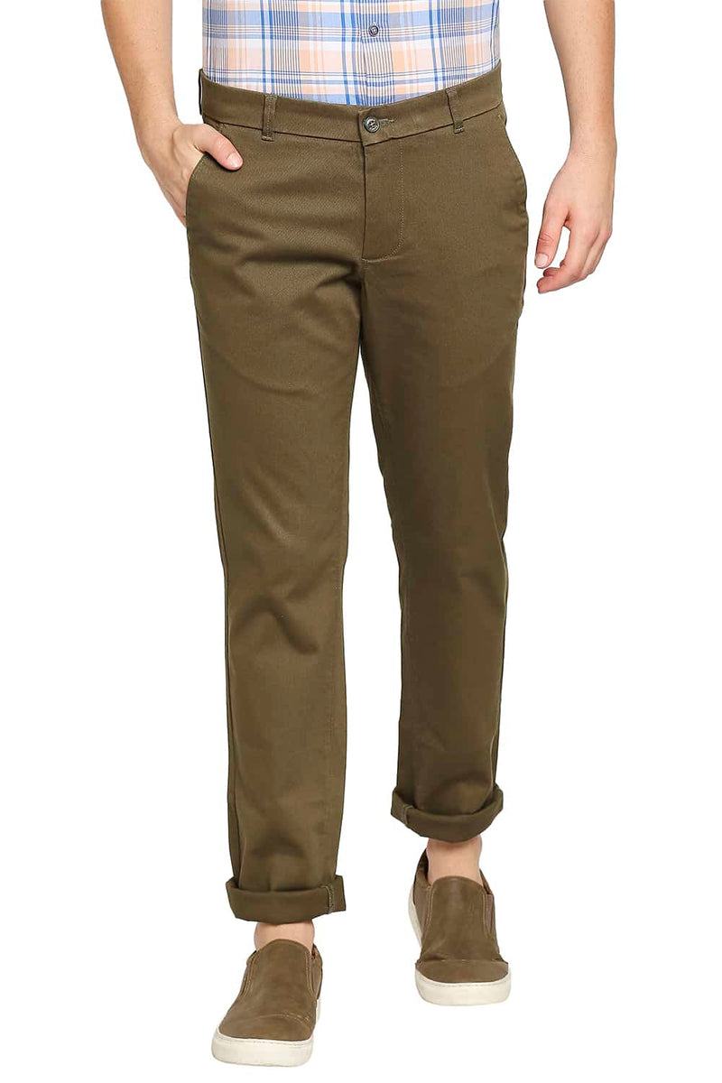 BASICS TAPERED FIT STRETCH TROUSER