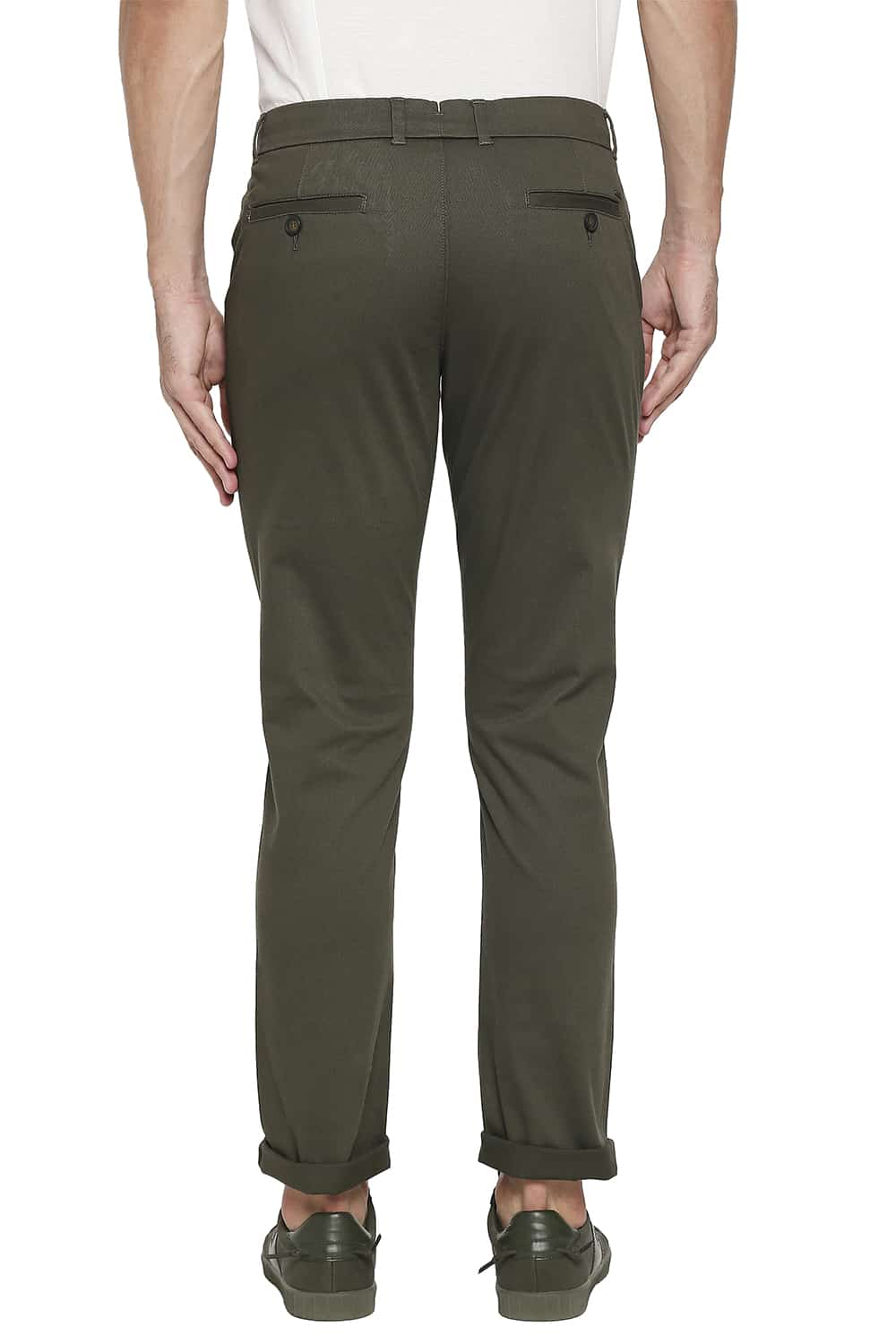 BASICS TAPERED FIT STRETCH TROUSER