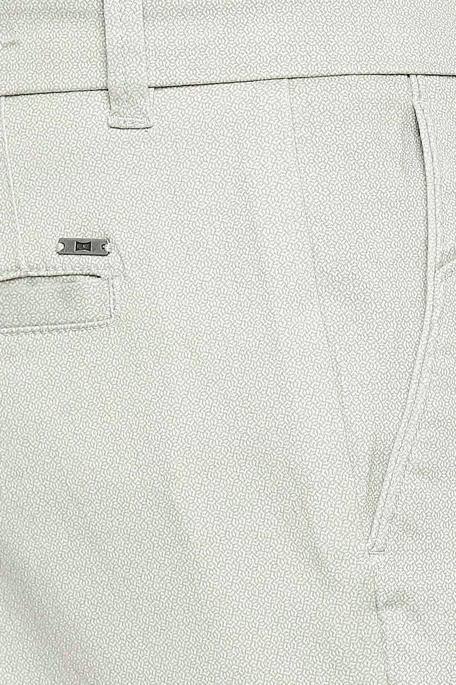 BASICS TAPERED FIT AQUA STONE STRETCH TROUSER