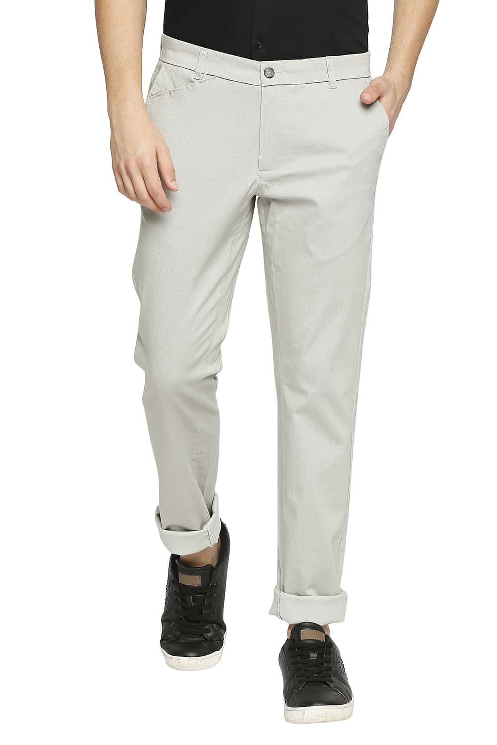 BASICS TAPERED FIT STRETCH TROUSER